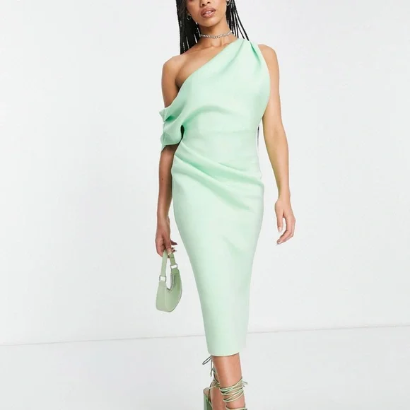 ash green dress Farasha | Essence Formals 25 | Ash Green main image 1